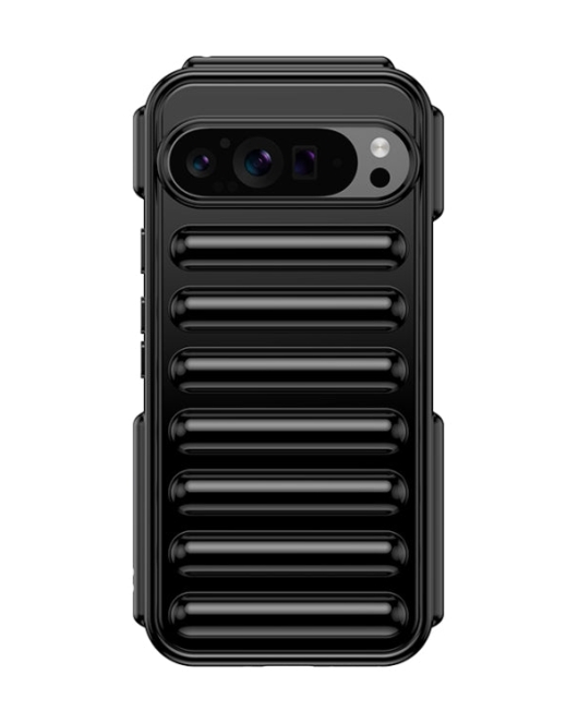 Google Pixel 9 Pro XL dėklas Capsule Series Candy Color TPU Phone Case(Black)