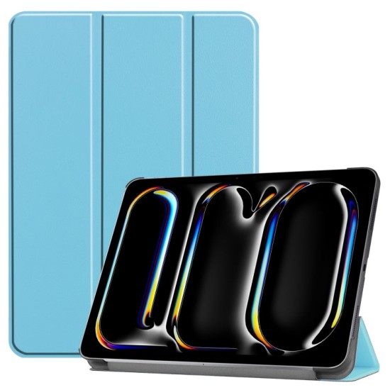 Apple iPad Pro 11 2024 dėklas knygutė Pure Color, melsvas Apple iPad Pro 11 2024 dėklas knygutė Pure Color, melsvas
