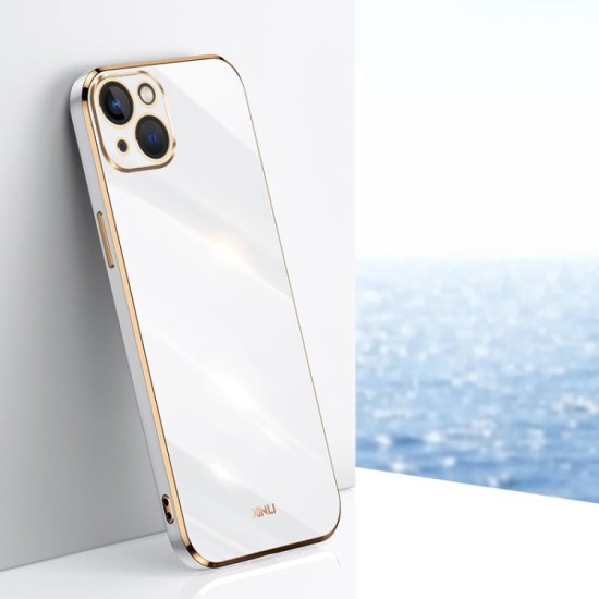 Apple iPhone 15 dėklas nugarėlė silikoninis Xinli, baltas Apple iPhone 15 dėklas nugarėlė silikoninis Xinli, baltas