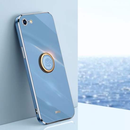 Apple iPhone 6 / 6s dėklas nugarėlė silikoninis Xinli su  žiedu(Celestial Blue)