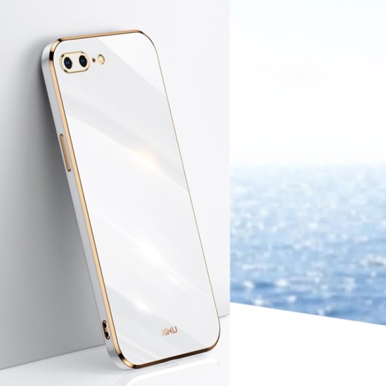 Apple iPhone 7 Plus / 8 Plus dėklas nugarėlė silikoninis Xinli, baltas Apple iPhone 7 Plus / 8 Plus dėklas nugarėlė silikoninis Xinli, baltas