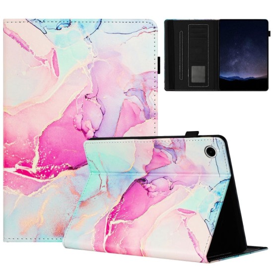 Lenovo Tab M10 Plus 3rd Gen dėklas knygutė Marble, rožinis Lenovo Tab M10 Plus 3rd Gen dėklas knygutė Marble, rožinis