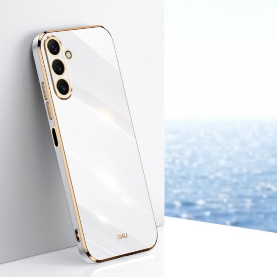 Samsung Galaxy A25 dėklas nugarėlė silikoninis Xinli, baltas