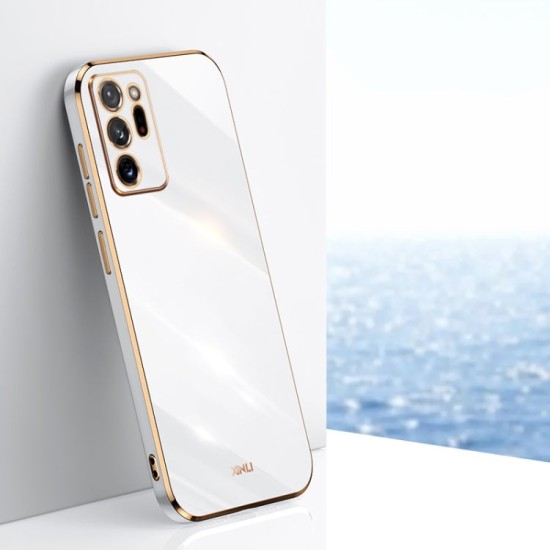 Samsung Galaxy Note20 Ultra dėklas nugarėlė silikoninis Xinli, baltas Samsung Galaxy Note20 Ultra dėklas nugarėlė silikoninis Xinli, baltas