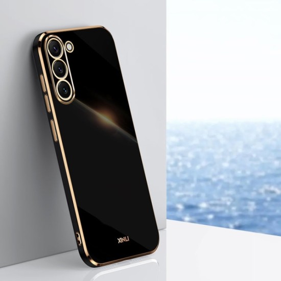 Samsung Galaxy S22 dėklas nugarėlė silikoninis Xinli, juodas Samsung Galaxy S22 dėklas nugarėlė silikoninis Xinli, juodas