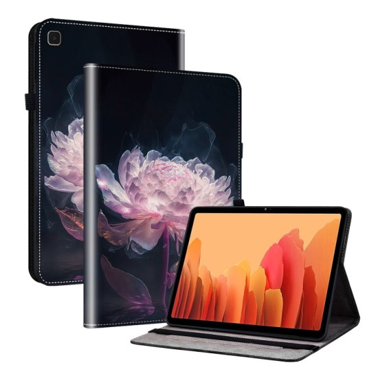 Samsung Galaxy Tab A7 10.4 dėklas knygutė su piešiniu(Purple Peony) Samsung Galaxy Tab A7 10.4 dėklas knygutė su piešiniu(Purple Peony)