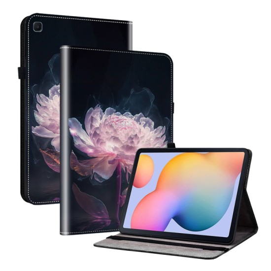 Samsung Galaxy Tab S5e dėklas knygutė su piešiniu(Purple Peony) Samsung Galaxy Tab S5e dėklas knygutė su piešiniu(Purple Peony)