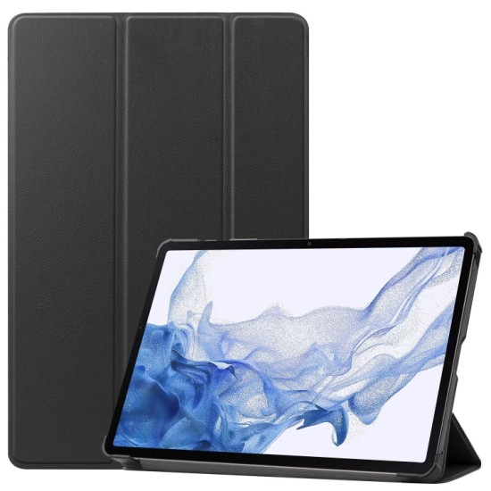 Samsung Galaxy Tab S9 dėklas knygutė Pure Color, juodas Samsung Galaxy Tab S9 dėklas knygutė Pure Color, juodas