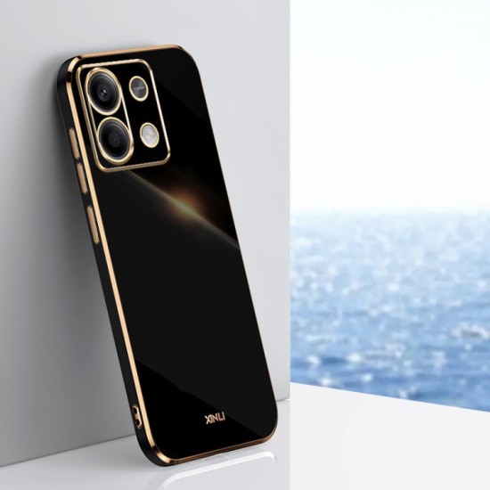 Xiaomi Redmi Note 13 Pro 4G dėklas nugarėlė silikoninis Xinli, juodas Xiaomi Redmi Note 13 Pro 4G dėklas nugarėlė silikoninis Xinli, juodas
